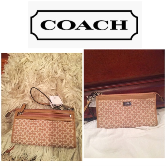 Coach Handbags - Coach Madison needlepoint wristlet/wallet